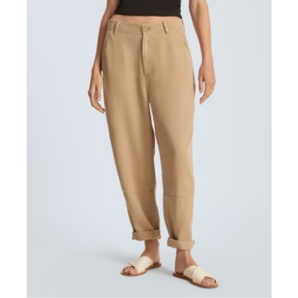 Everlane Sz 16 The TENCEL™ Relaxed Chino Tan Plus casual summer tapered - Picture 1 of 8